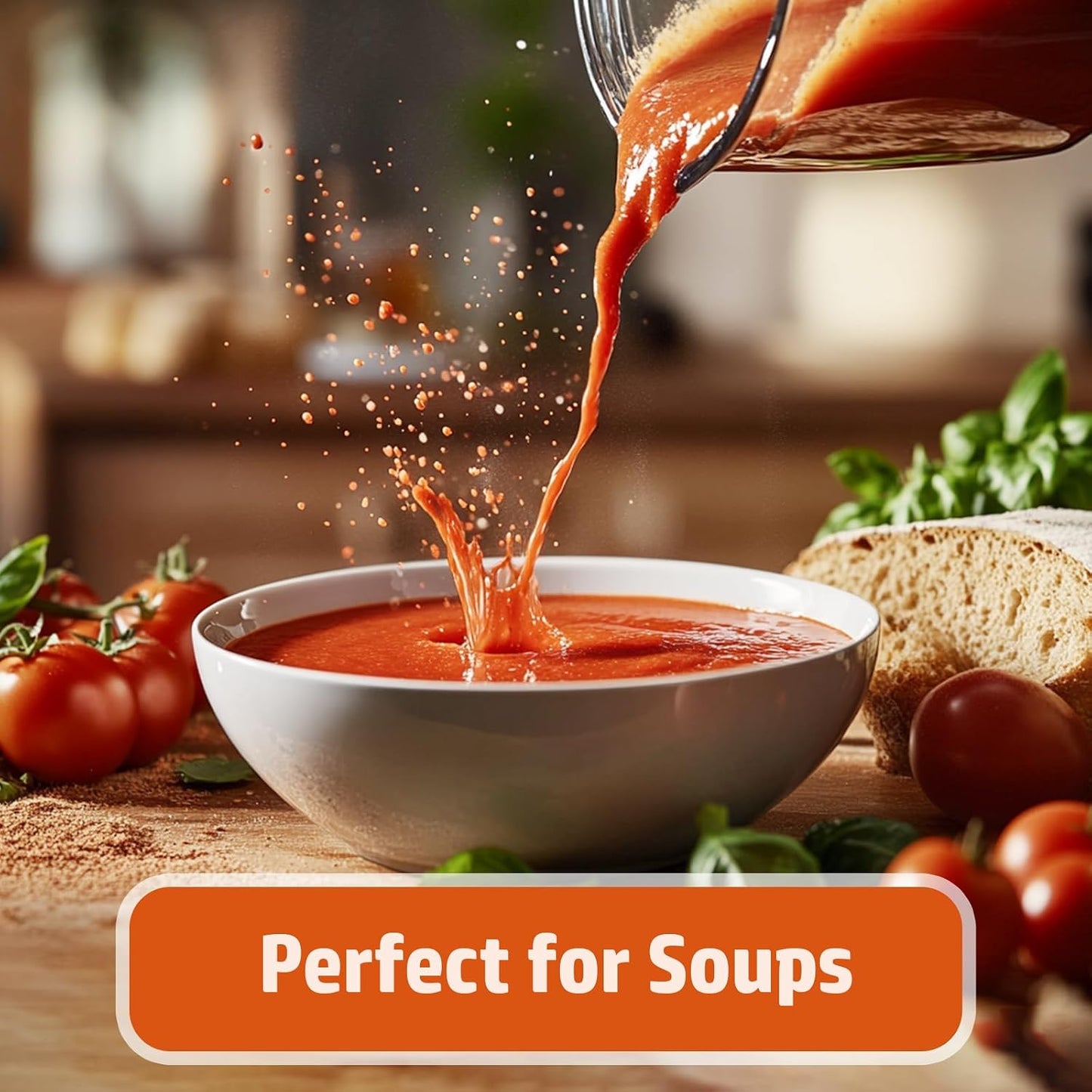 UNLEASH'D ORGANIC Organic Tomato Powder 16oz – 100% Pure Tomato Powder, USDA Organic, No Additives, for Smoothies, Soups, Sauces, Salads & Cooking
