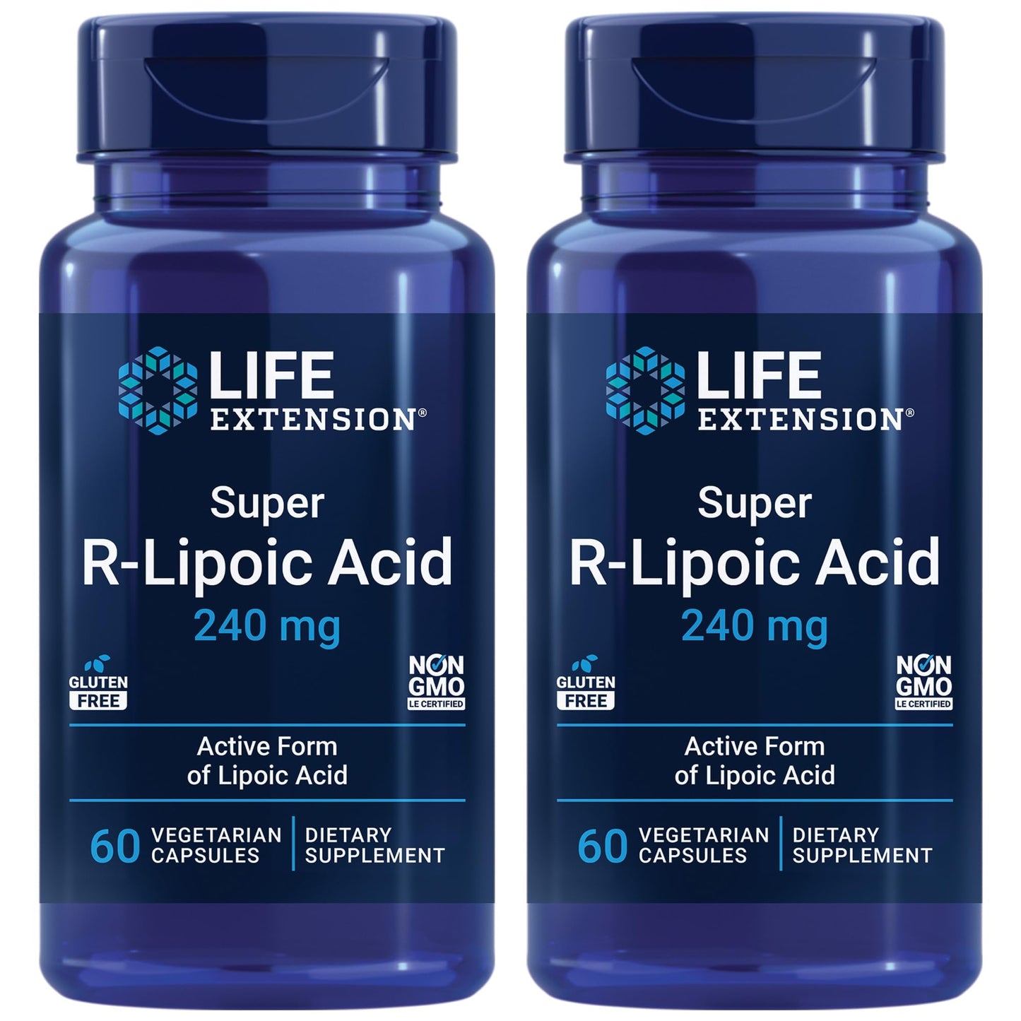 Life Extension Super R-Lipoic Acid – Healthy Aging, oxidative Stress Defense – with 240 mg of Active R-Form of R-Lipoic Acid – Gluten-Free – Non-GMO – Vegetarian – 60 Capsules | Active R-Form for Healthy Aging & Oxidative Stress Defense, 240 mg R-Lipoic A