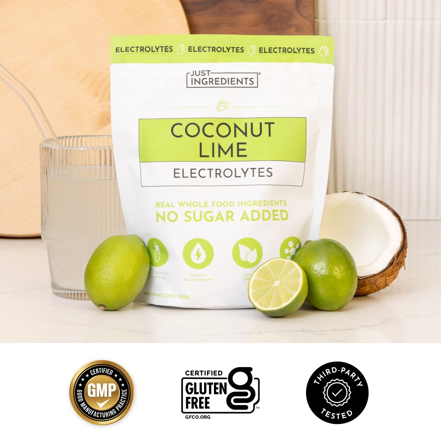 Blue Hawaiian Electrolytes Drink Mix | 30 Servings | Organic Coconut Water, Spirulina & 5 Key Electrolytes