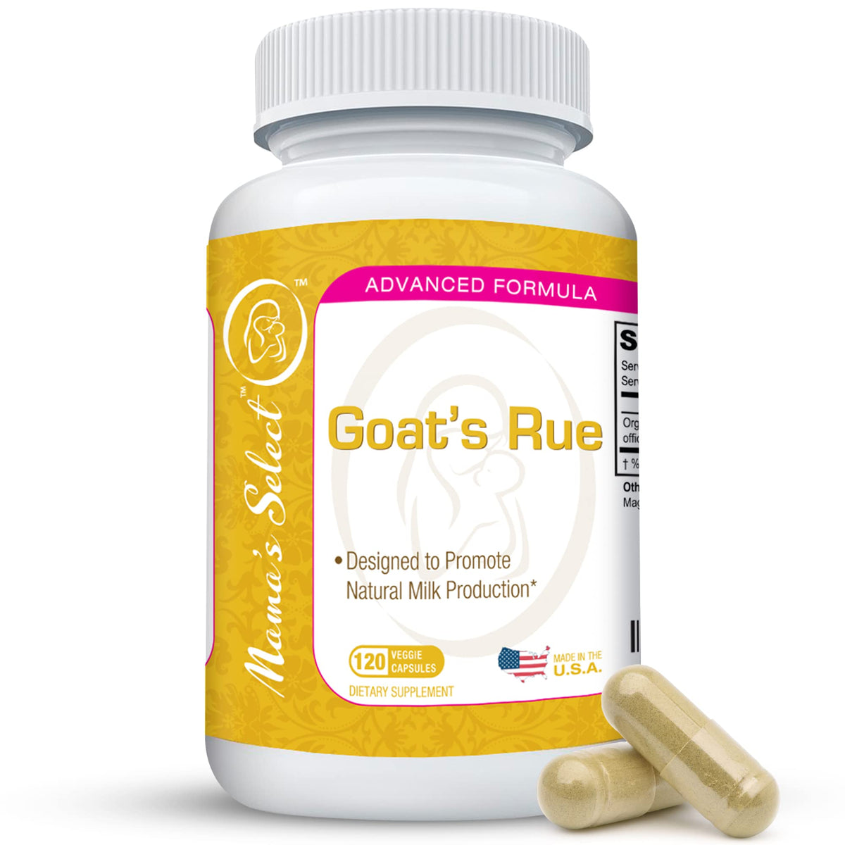 Mama's Select Organic Goat’s Rue Lactation Supplement for Breastfeeding - Increase Milk 