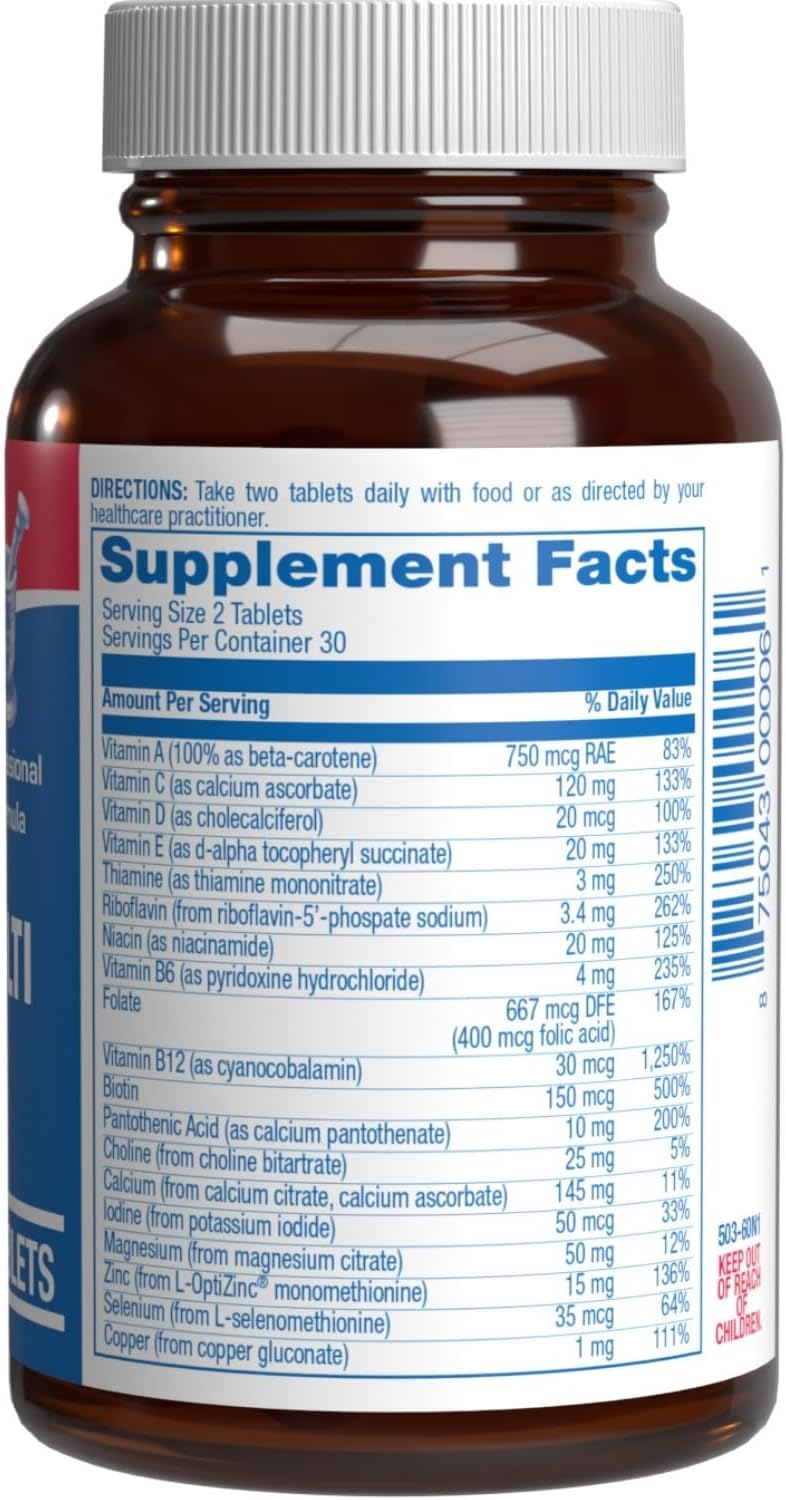 Iron Free Multivitamin for Women 50 and Over - Gentle Easy to Digest Over 50 Multivitamin for Men & Women with 30 Nutrients for Comprehensive Wellness & Immune Support - Made in The US - 30 Servings