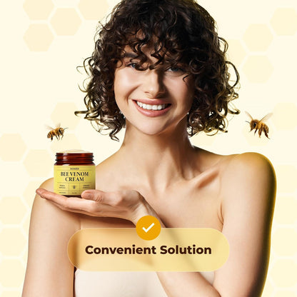 MONIER Bee Venom Cream | Hydrating, Smoothing, Firming, Wrinkle-Reducing | Comprehensive Bee Venom Skin Treatment Cream (Enhanced Formula)