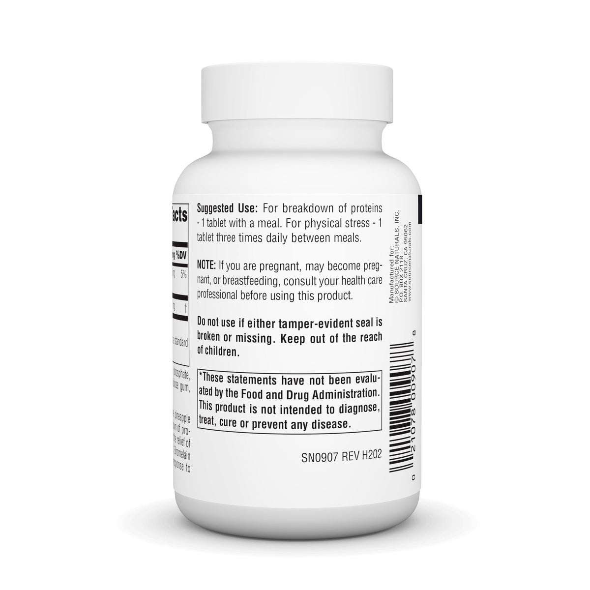Source Naturals Bromelain 500mg Proteolytic Enzyme Supplement - 120 Tablets
