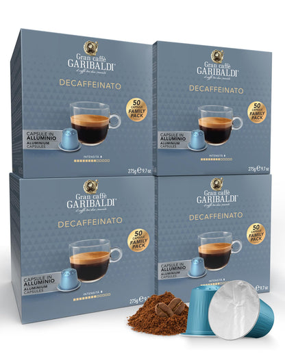 Gran Caffè Garibaldi Espresso Pods, Decaffeinato, 50Count