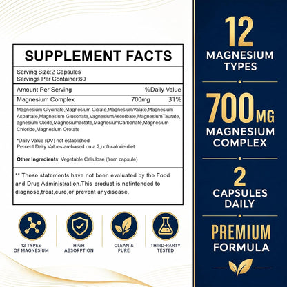 Magnesium Complex 700mg + NAD Supplement