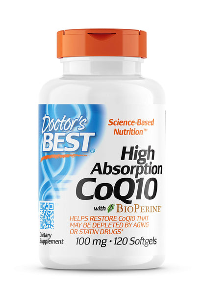 Doctor's Best High Absorption CoQ10 with BioPerine, Gluten Free, Naturally Fermented