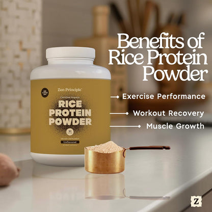 Organic Brown Rice Protein 6 LB. USDA Certified Organic. Unflavored. Non-GMO. Vegan.