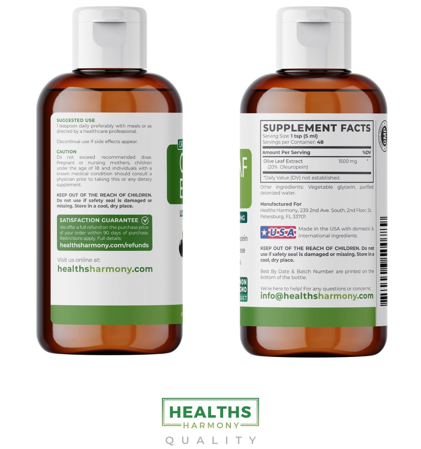 Super Strength Olive Leaf Extract Capsules - Vegan Non-GMO 750mg Olive Extract with 20% Oleuropein Antioxidant Supplement for Immunity Skin and Heart Health Support - Made in The USA (2 Month Supply)
