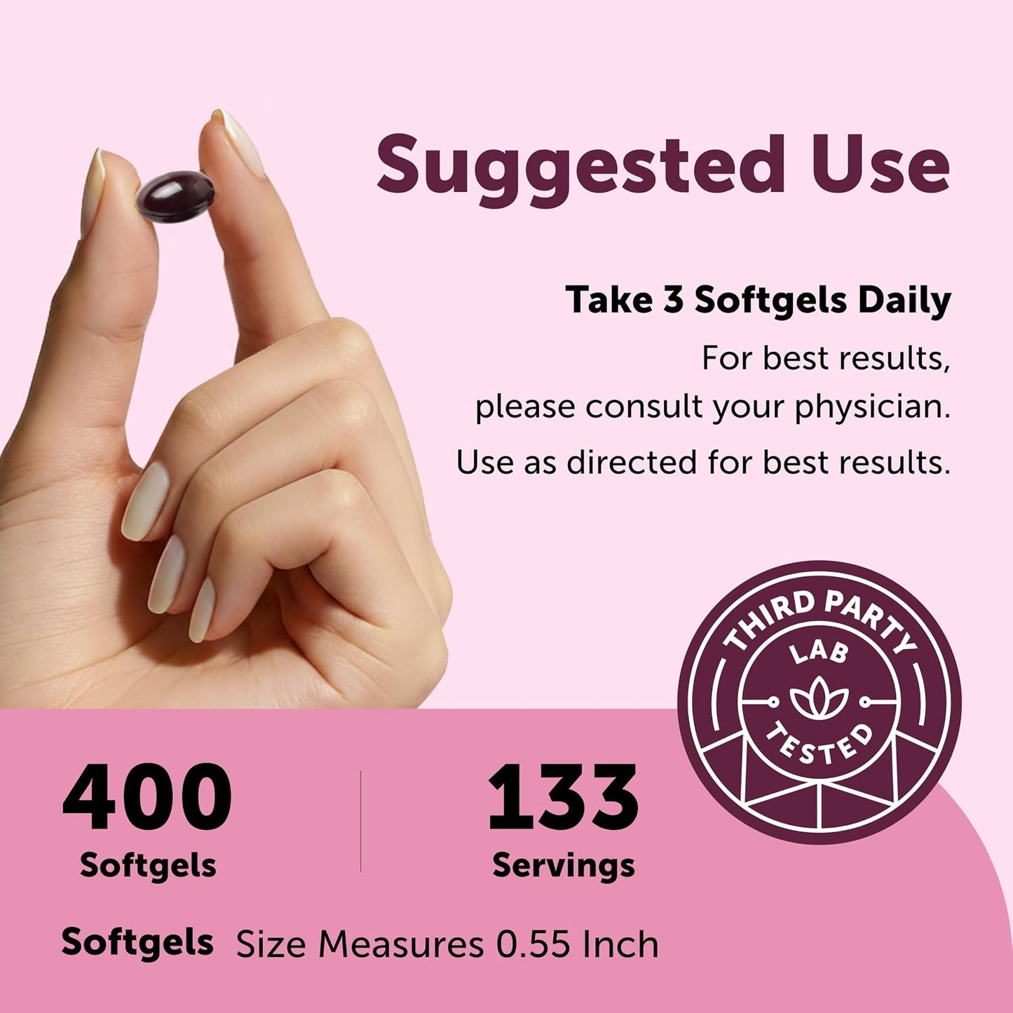 Hair Skin and Nails Vitamins for Women & Men | 400 Softgels with MCT Oil | 21-in-1 Argan Oil, Hyaluronic Acid, Collagen, Keratin & Biotin Supplement | 133-Day Supply | Non-GMO, Gluten Free