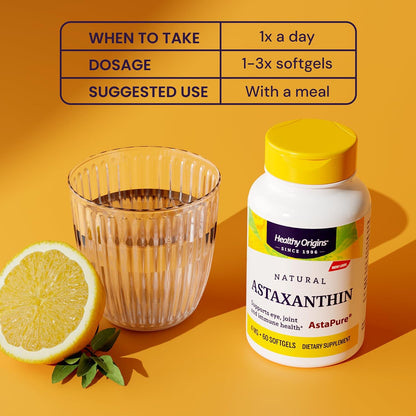 Healthy Origins Astaxanthin AstaPure 4 mg, 150 Softgels