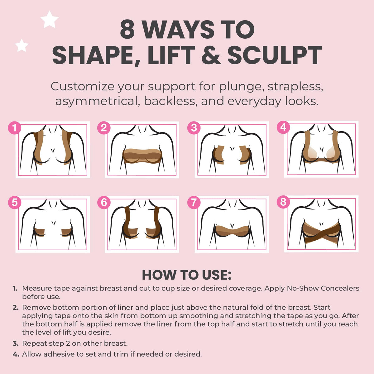 Hollywood Fashion Secrets Body Contour Tape