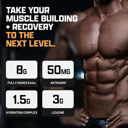 Nutrex Research EAA Hydration | EAAs + BCAA Powder | Muscle Recovery, Strength, Muscle Building, Endurance | 8G Essential Amino Acids + Electrolytes | Strawberry Watermelon 30 Serving