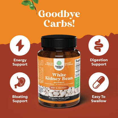 Natural White Kidney Bean Extract - White Kidney Bean Energy Booster AMPK Activator