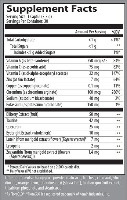 Isotonix Vision Formula with Lutein – Supports Eye Health, Vision & Circulation – Antioxidants, Zinc, Vitamin C, E, Bilberry, Zeaxanthin – Eye Supplement for Clarity & Protection - 30 Servings