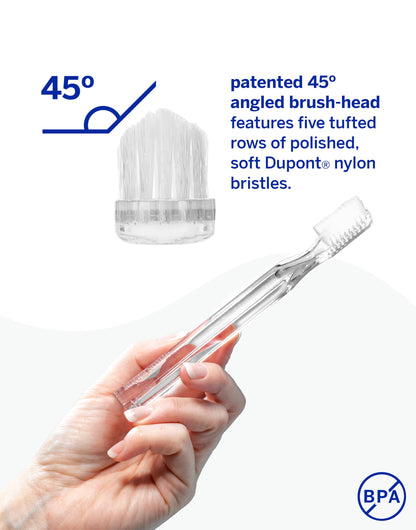 Supersmile New Generation 45° Toothbrush, Clear, Soft Dupont® Bristles