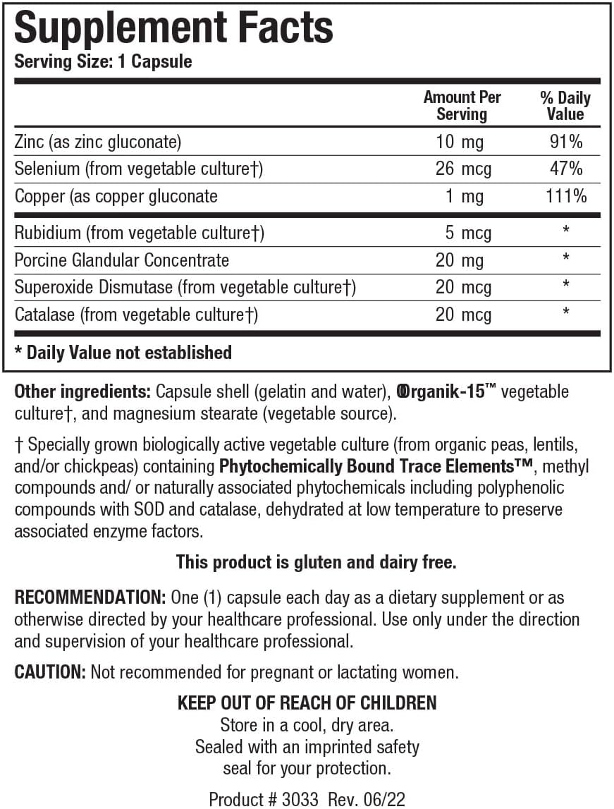 BIOTICS RESEARCH GTA-Forte® – Endocrine Glands Support, Promotes Optimal Hormonal Balance, Contains Porcine Glandular, Phytochemically Bound Trace Elements™ Zinc, Selenium, Copper, Rubidium 90 Caps
