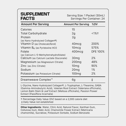 Frog Fuel Reset Liquid Sleep Supplement Shot, Chamomile Honey, 24 pk