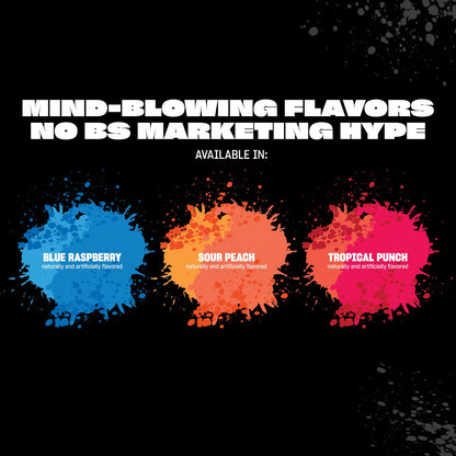 Mutant Mind FK - Epic Nootropic Pre-Workout - Brain Supplement for Mental Focus - 20 Serve - Blue Raspberry - 460g