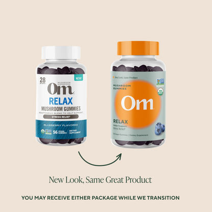 OM MUSHROOM SUPERFOOD Master Blend Mushroom Gummies – Organic 10-Mushroom Complex with Ashwagandha – Supports Immunity, Gut Health & Stress Relief – Mixed Berry Flavor – 28 Servings, 56 Count.
