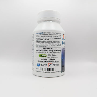 Andrew Lessman ProCaps Night Time Sleep Support 3mg Melatonin 60 Capsules | 3mg Melatonin with 5-HTP, Ashwagandha & five calming botanicals. Designed for restful sleep without morning grogginess.