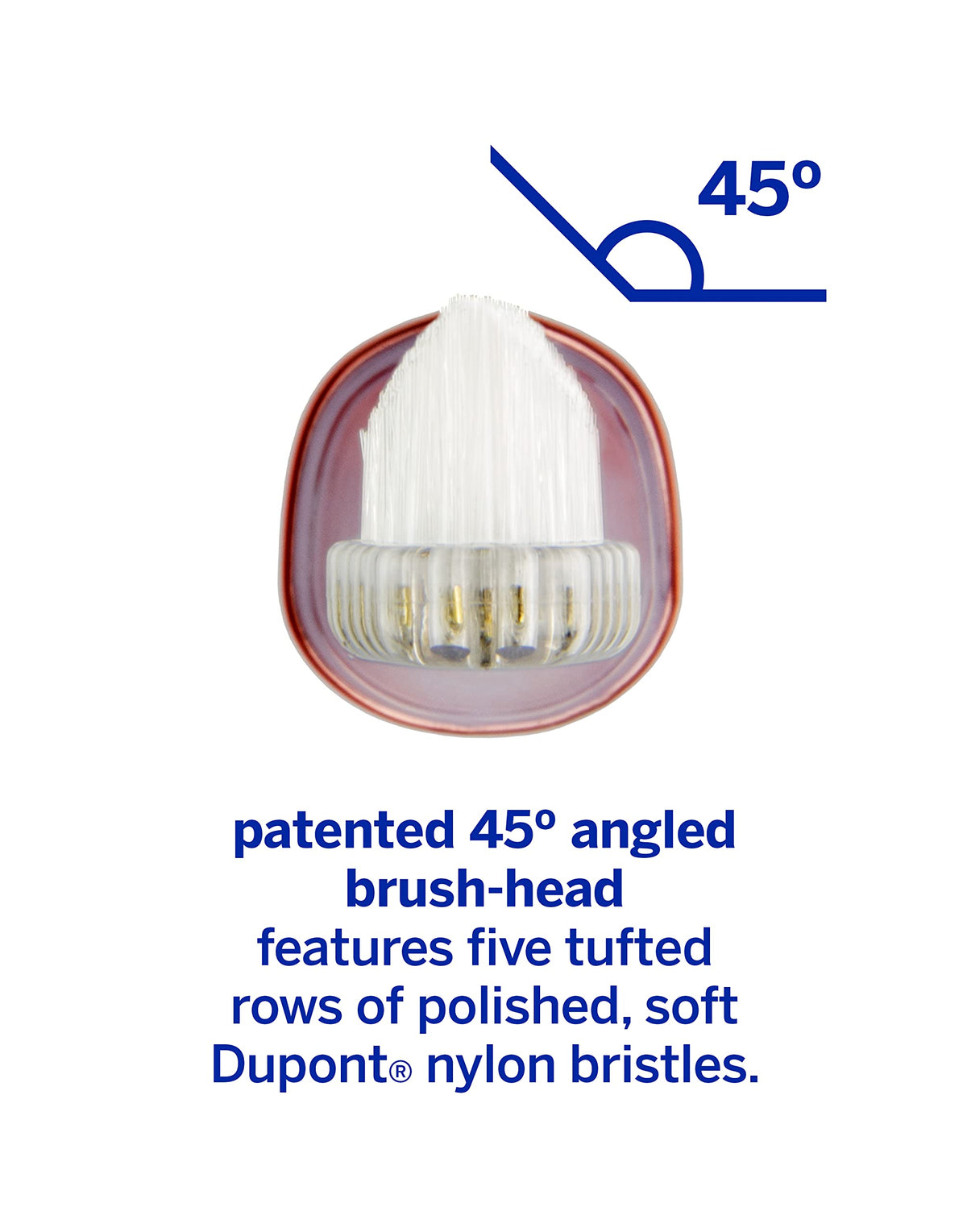 Supersmile Zina45 Replacement Brush Heads, Silver, 2-Pack