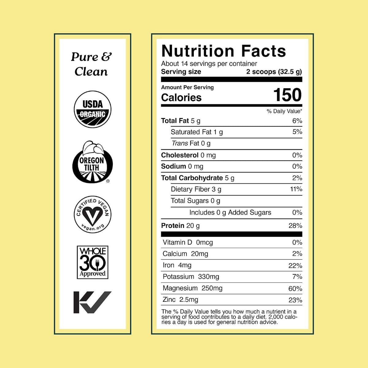 Sprout Living Organic Pumpkin Seed Protein Powder, Unflavored, 20 Grams of Plant Based Protein Powder Without Artificial Sweeteners, Non Dairy, Non-GMO, Vegan, Gluten Free (1 Pound, 14 Servings)
