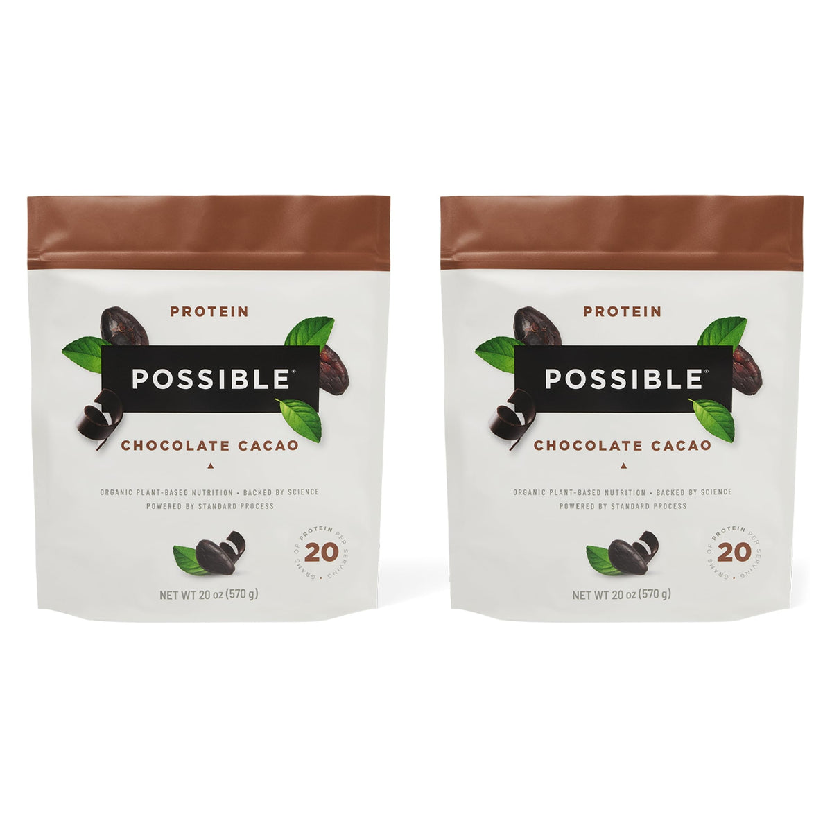 Possible Protein Powder Chocolate Cacao - 20g of Vegan, Plant-Based Protein Mix 