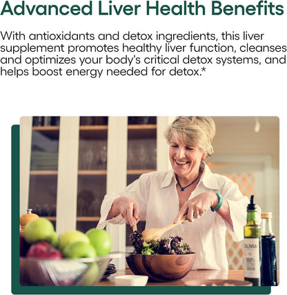 EcoNugenics ecoDetox Supplement for Liver Detox & Total Body Cleanse – Helps Enhance Digestive Health & Energy – Formulation w/Milk Thistle, Vitamin B12, Magnesium & More – 90 Capsules
