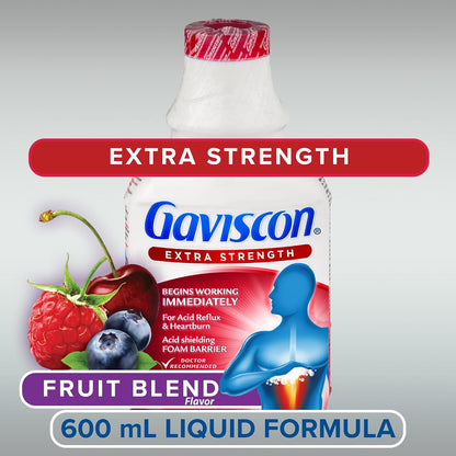 Gaviscon Heartburn Relief, Extra Strength Liquid Fruit 600 ml