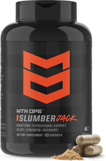 MTN OPS Ox & Slumber Jack Testosterone Support Bundle for Men – Daytime Testosterone Booster + Nighttime Recovery & Sleep Support Supplement