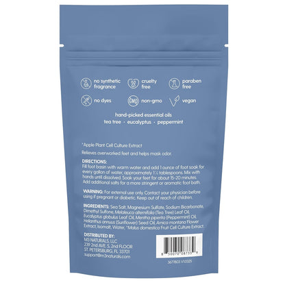 Sore Muscle Foot Soak with Arnica, Eucalyptus & Peppermint,16 oz by M3