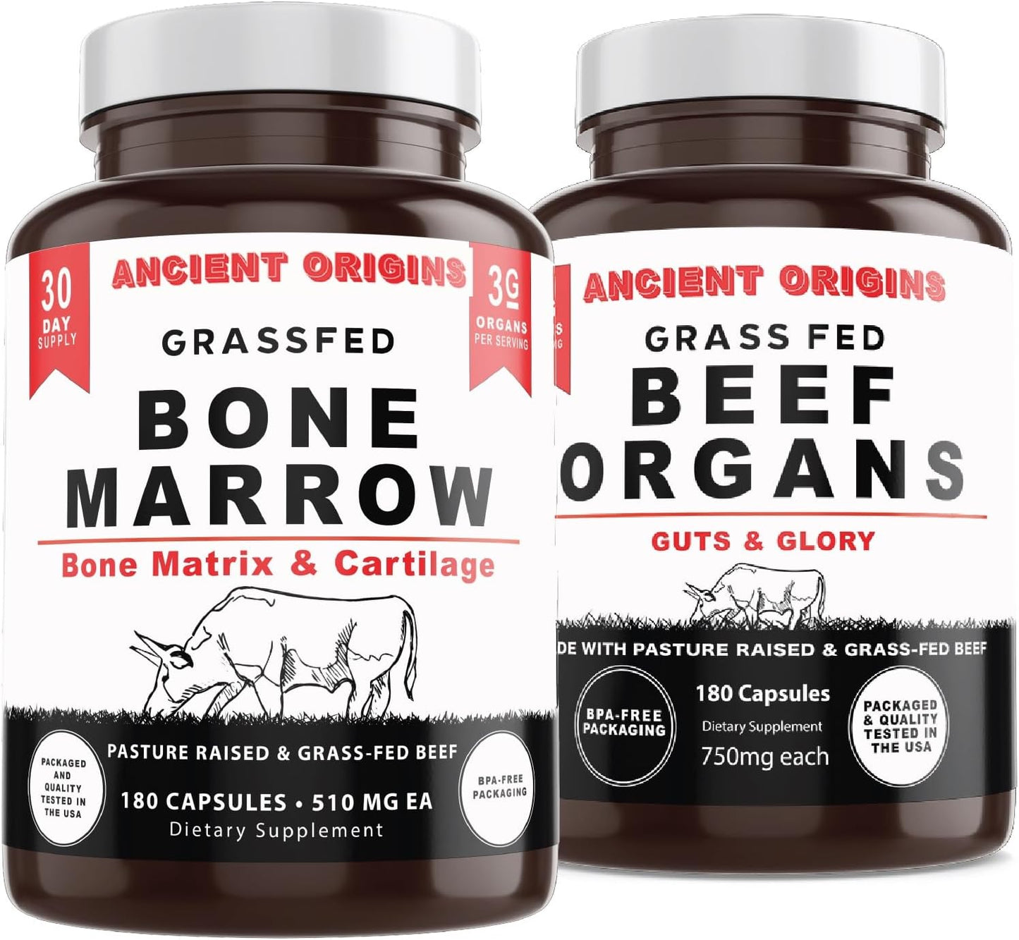Ancient Origins Beef Organs and Bone Marrow Combo Pack