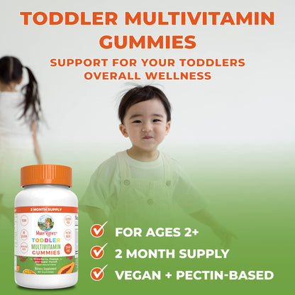 MARYRUTH'S Kids Vitamins | Multi | Sugar Free | 2 Month Supply | Kids Multivitamin Gummies for Ages 2+ | Vegan | Only 1 Gummy a Day | 60 Count