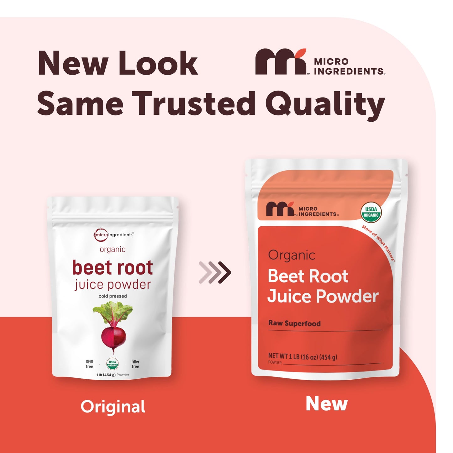 Micro Ingredients Organic Beet Root Juice Powder, 1 Pound | Water Soluble, Raw Beet Supplement | Powder Drink Mix for Smoothies & Recipes | Non-GMO, Vegan Friendly, Plant Based