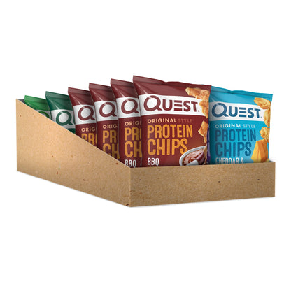 Quest Nutrition Cheese Crackers & Protein Chips Variety Pack, (BBQ, Cheddar & Sour