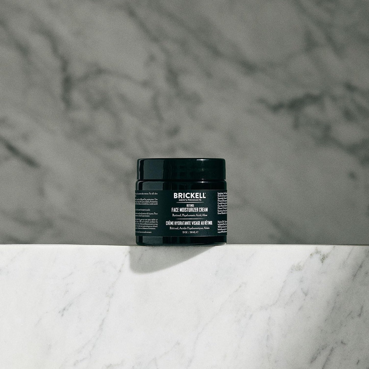 Brickell Men's Retinol Face Moisturizer Cream For Men, Anti-Wrinkle Face Night Cream with Retinol, Hyaluronic Acid, and Vitamin E To Reduce Fine Lines and Even Skin Tone, Fragrance-Free, 2 Ounce