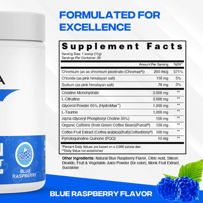 XEELA Organic Pre Workout Powder: Clean Preworkout for Men & Women, with Flavored