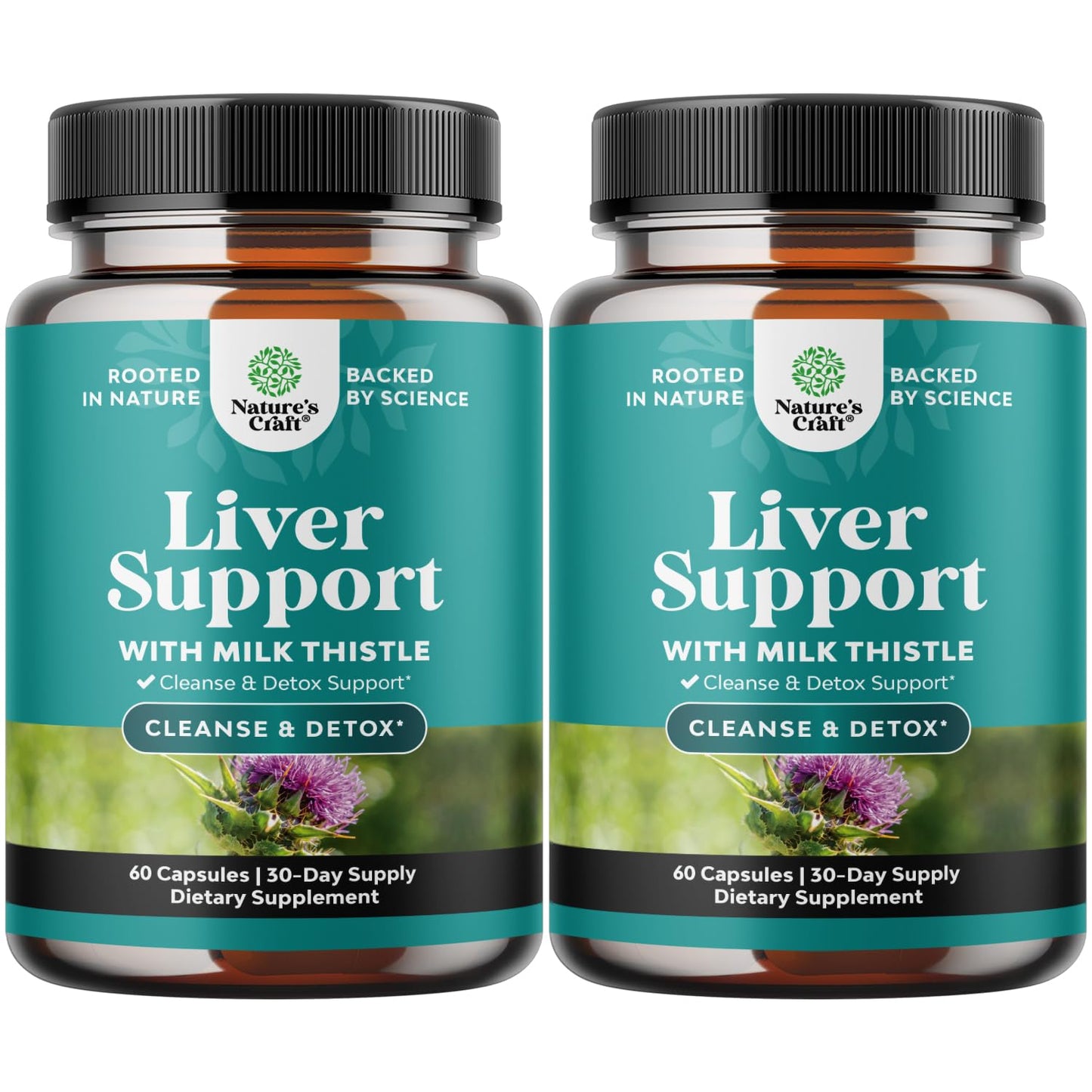 Liver Cleanse Detox & Repair - Milk Thistle Supplement for Digestion & Immunity Support - Ginger Root, Choline & Dandelion Root - Herbal Liver Support with Silymarin, Beetroot & Artichoke - 70 Count