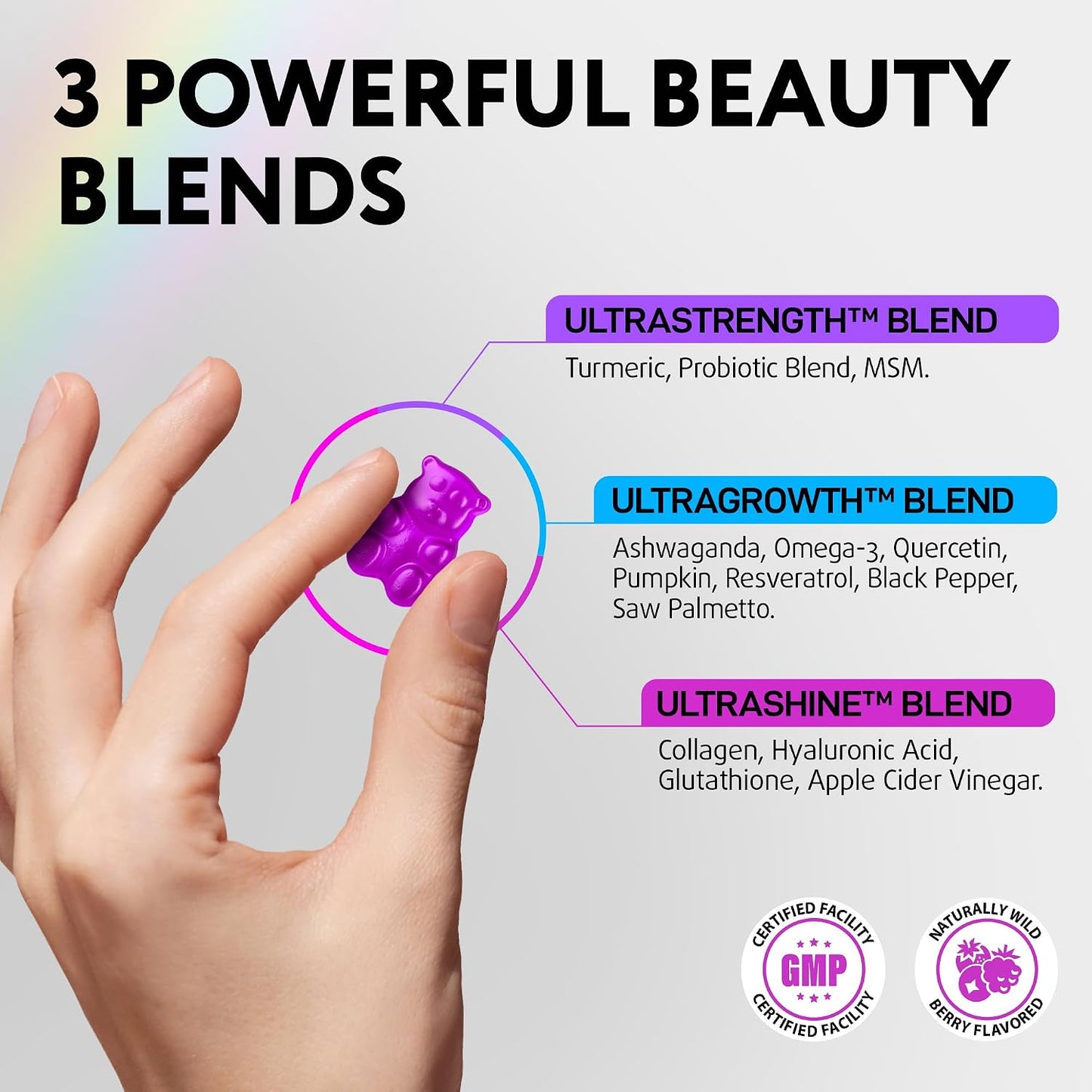 Biotin Gummies for Hair, Skin & Nails - Hair Growth Vitamins Women & Men | 60 pcs - Extra Strength Biotin (Vitamin B7), Collagen, Keratin & DHT Blocker