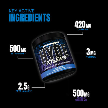 PROSUPPS Mr. Hyde Xtreme Pre-Workout Powder Energy Drink - Intense Sustained Energy