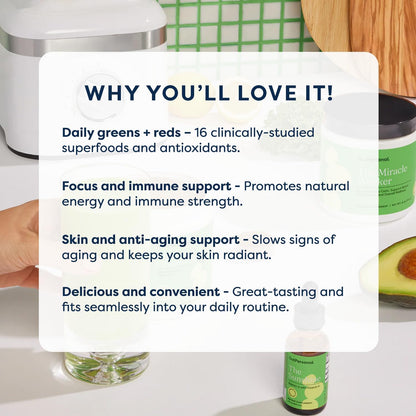 GutPersonal Gut Greens™ + Reds Nourish Your Gut, Increase Good Bacteria, and Enhance Wellbeing for Optimal Stomach Health, 30 Servings