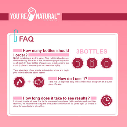 YOU'RE NATURAL Prenatal and Postnatal Vitamins for Women with Folate, DHA, Probiotics