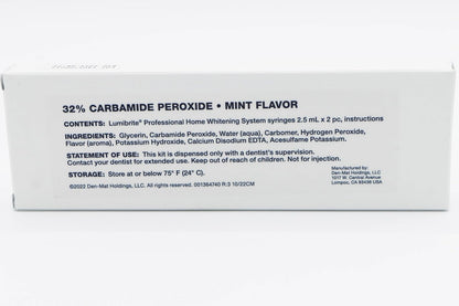 2 Syringes LumiBrite 32% Refill Kit Take Home Whitening Gel Dental