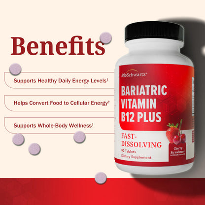 Bariatric D3 K2 Dissolvable Tablets - 90 Cherry-Strawberry Tablets