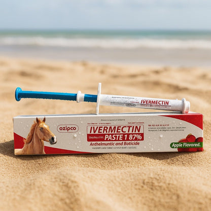 Ivermectin Horse Paste 1.87% | Apple Flavor – 6.08g Syringe for Equine Use Only Up to 1250 LB