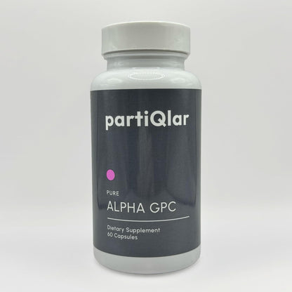 partiQlar Alpha GPC 300mg - Nootropic Brain Memory & Focus Support, 60 Caps