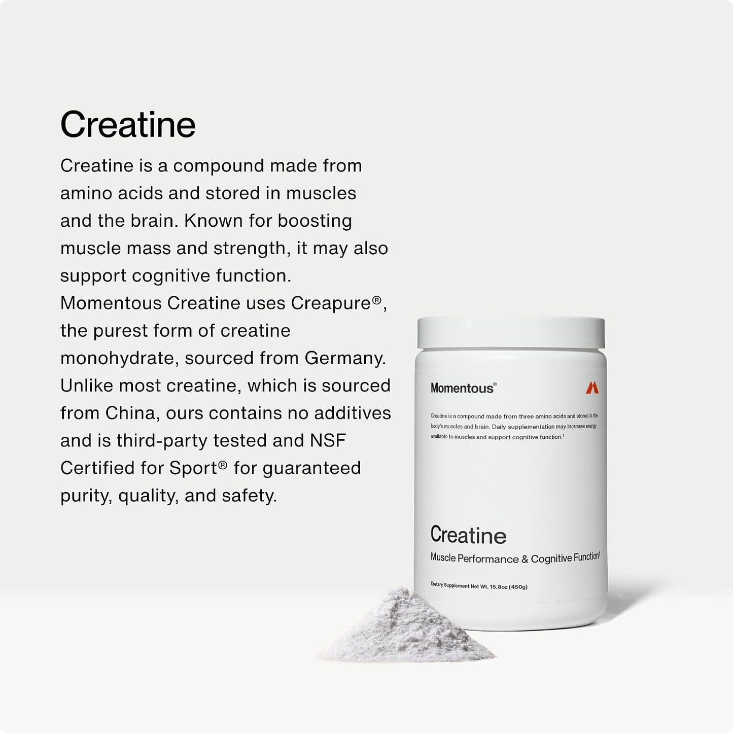 Momentous Creatine Monohydrate Powder & Omega-3 Fish Oil 1,600 mg - Daily Omega-3 Supplement for EPA & DHA -Supports Strength, Lean Muscle, Recovery, & Joint Health - NSF Certified for Sport