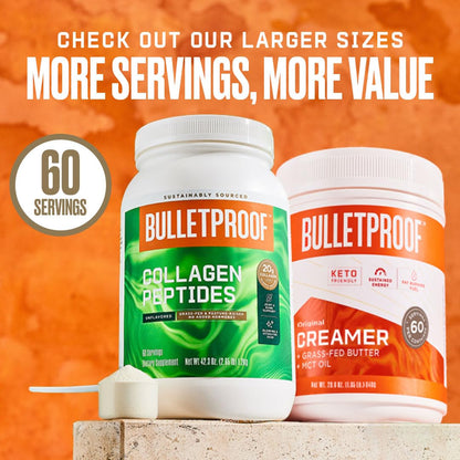 Bulletproof Unflavored Collagen Protein Powder, 17.6 Ounces, Grass-Fed Collagen Peptides