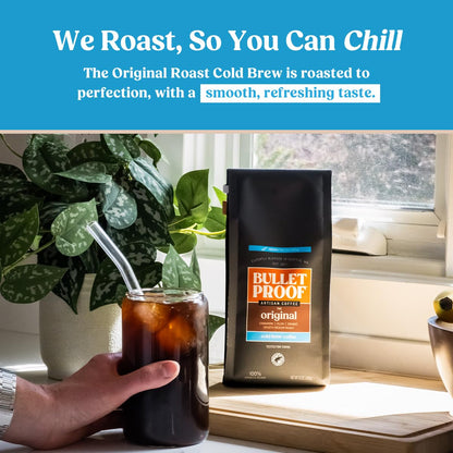 Bulletproof Original Medium Roast Ground Coffee,100% Arabica Coffee, Clean Coffee Tested for Toxins, Sustainably Sourced, 12 Ounces