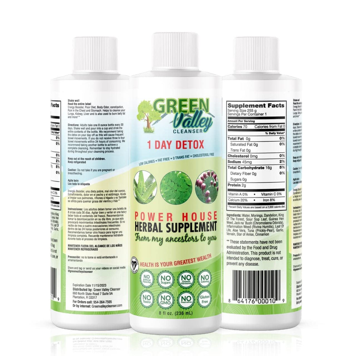 1 Day Colon Liquid Cleanse Formula and Liver Detox - Vegan Friendly, Helps Healthy